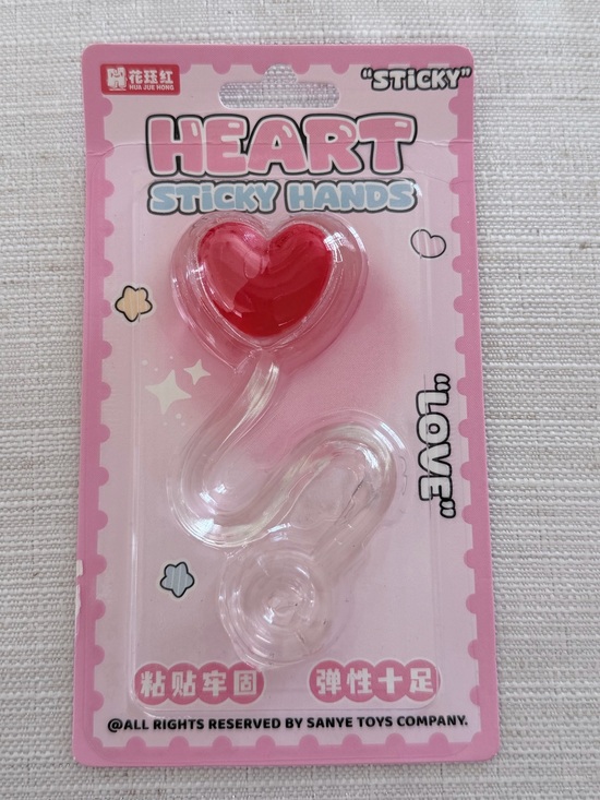 Other - Heart Sticky Hands Kids Toy - Pink